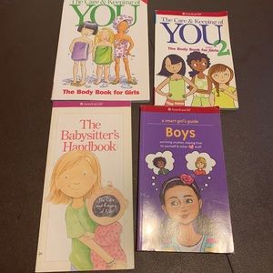 LOT OF 4 AMERICAN GIRL SMART GIRL'S GUIDE, Babysitter, Care And Keeping Of You.